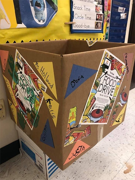 Food drive donation box